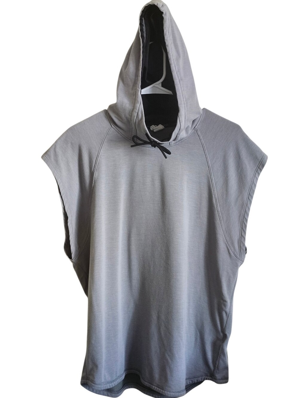 H&M Mens Gray Sports Training Sleeveless Pullover Hoodie Medium